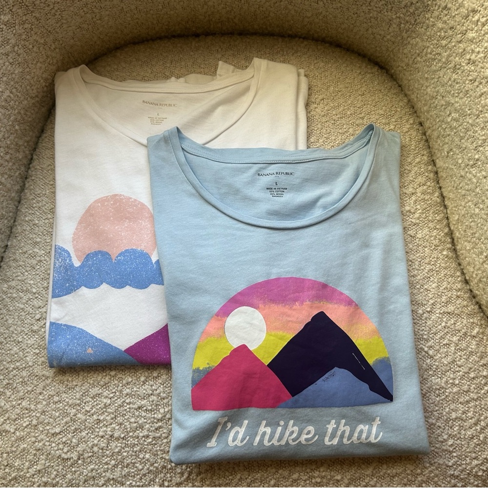 Banana Republic Factory Tees with Graphic Design Bundle